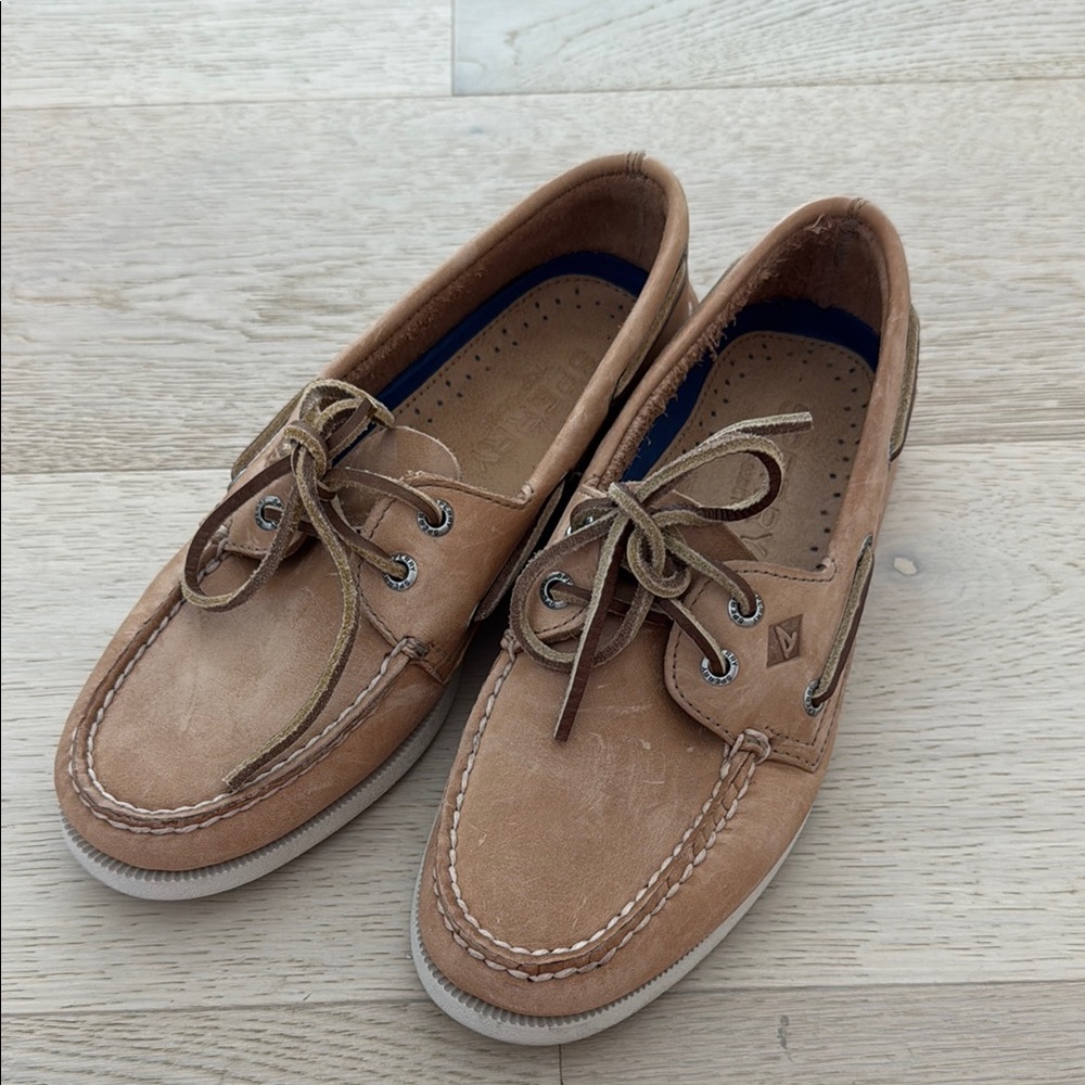 Men's Tan Leather Sperry Original Boat Shoes